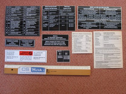 32 BMW E9 Aufkleber Set Motorraum 2_8_CS